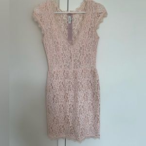 Pink lace Babaton dress - size 2